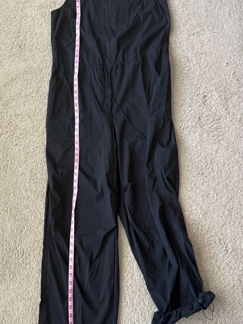 Athleta Black Sleeveless Front-Zip Flex Jumpsuit - Picture 11 of 16